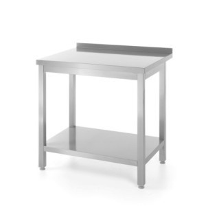Profi Line sieninis stalas su lentyna - L 800 x P 600 mm - HENDI