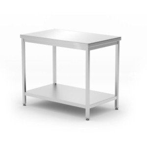 Centrinis Profi Line stalas su lentyna - L 1000 x P 600 mm - HENDI