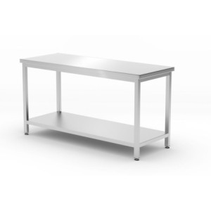 Centrinis Profi Line stalas su lentyna - L 1600 x P 600 mm - HENDI