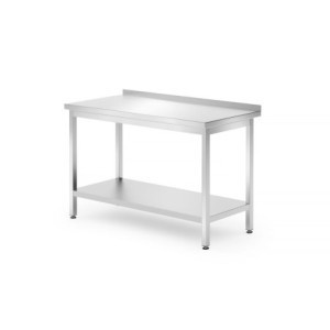 Profi Line sieninis darbo stalas su lentyna - P 700 x L 1200 mm - HENDI