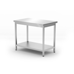 Centrinis virtuvės stalas su lentyna - P 600 x L 1000 mm - HENDI