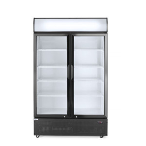 Refrigerated Cabinet with Canopy - 2 Glass Doors - HENDI