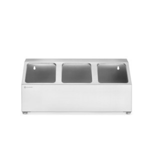 Laikiklis Gastronorm indams - 3 skyreliai - HENDI