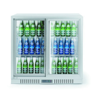 Arrière-Bar Blanc - Sliding Double Doors - 150 L - HENDI