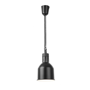 Adjustable Black Cylindrical Heat Lamp - HENDI