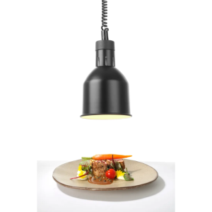 Reguliuojama juoda cilindrinė šildymo lempa - HENDI