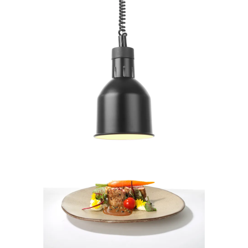 Reguliuojama juoda cilindrinė šildymo lempa - HENDI