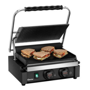 Grill Contact Panini - Grooved Plates - Bartscher