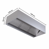 Kubinis 1100 LED stalo dangtis be variklio - Dynasteel kokybės nerūdijantis plienas AISI 304