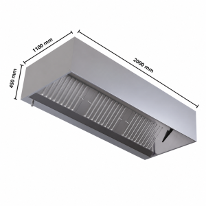 Kubinis 1100 LED stalo dangtis be variklio - Dynasteel inovacija