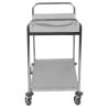 Stainless Steel Trolley with 2 Shelves - Refurbished