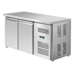 Table Réfrigérée Positive 2 Portes 228 L Ventilée Inox