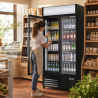 Vitrine gėrimams 736 L 2 stiklinės durys 2-8 °C R290