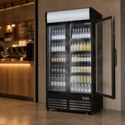 Vitrine gėrimams 736 L 2 stiklinės durys 2-8 °C R290