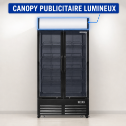 Vitrine gėrimams 736 L 2 stiklinės durys 2-8 °C R290