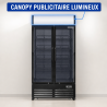 Vitrine gėrimams 736 L 2 stiklinės durys 2-8 °C R290