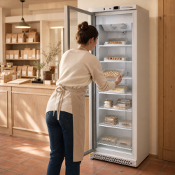 Freezer Cabinet 400 L Glazed Ventilated Cold -18/-22°C