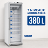 Freezer Cabinet 400 L Glazed Ventilated Cold -18/-22°C