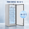 590 L Nerūdijančio plieno šaldiklis su ventiliuojamu šaldymu -22 °C