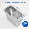 Gastro GN 1/3 Stainless Steel Tray 200 mm - 7.5 L | Dynasteel