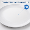 Apvali melamino lėkštė Ø 17,7 cm Balta - 10 vnt. rinkinys