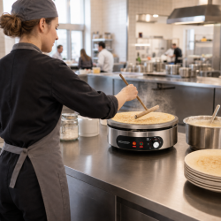 Crêpière Électrique Pro Ø 400 mm 3000 W — Ketaus Plokštė