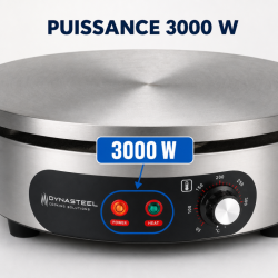 Crêpière Électrique Pro Ø 400 mm 3000 W — Ketaus Plokštė