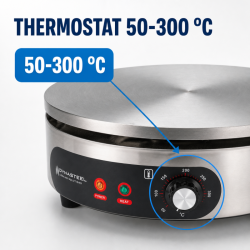 Crêpière Électrique Pro Ø 400 mm 3000 W — Ketaus Plokštė