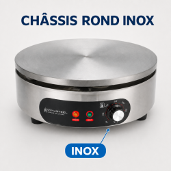 Crêpière Électrique Pro Ø 400 mm 3000 W — Ketaus Plokštė