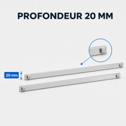 460 mm bėgelių pora šaldomam stalui