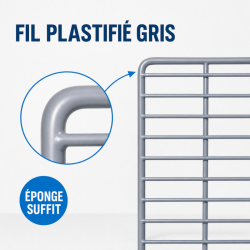 Grilis Saladette 560 x 330 mm — Plastiku Padengta Lentyna