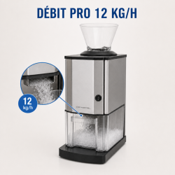 Elektrinis ledo trupintuvas 12 kg/h 60 W nerūdijantis plienas