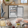 Mini neigiama šaldymo spinta 170 L -18°C balta