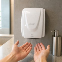 Profesionalus rankų džiovintuvas 2100 W ABS baltas — Džiovinimas 30 s