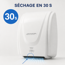 Profesionalus rankų džiovintuvas 2100 W ABS baltas — Džiovinimas 30 s