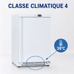 Mini neigiama šaldymo spinta 170 L -18°C balta