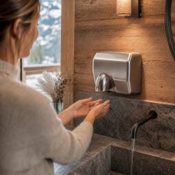 Automatinis rankų džiovintuvas su nerūdijančio plieno snapeliu 2300 W — 45 dB