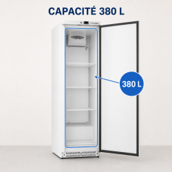 Teigiama šaldymo spinta 380 L 0/+8°C Pilnos durys