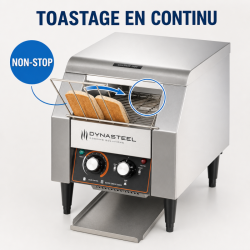 Toasteris su konvejeriu Pro 1300 W nerūdijantis plienas — Dynasteel