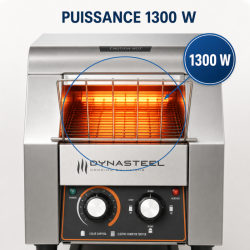 Toaster à Convoyeur Pro 1300 W Inox — Dynasteel