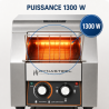 Toaster à Convoyeur Pro 1300 W Inox — Dynasteel