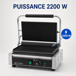 Grill Panini Pro 2200 W Rantuotas 340x220 mm Nerūdijantis plienas