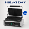 Grill Panini Pro 2200 W Rantuotas 340x220 mm Nerūdijantis plienas