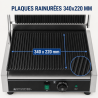 Grill Panini Pro 2200 W Rantuotas 340x220 mm Nerūdijantis plienas