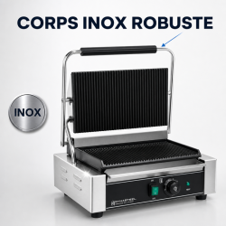 Grill Panini Pro 2200 W Rantuotas 340x220 mm Nerūdijantis plienas