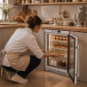 Mini šaldymo spinta su stiklinėmis durimis 170 L 0/+8 °C - Dynasteel