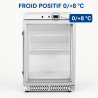Mini šaldymo spinta su stiklinėmis durimis 170 L 0/+8 °C - Dynasteel