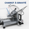 Profesionali kumpio pjaustyklė 220 mm 120 W su gravitacija