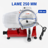 Gravitacinė kumpio pjaustyklė 250 mm 150 W aliuminis