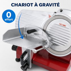 Gravitacinė kumpio pjaustyklė 250 mm 150 W aliuminis